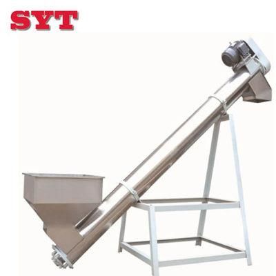 Salt Screw Auger Conveyor with Hopper Stainless Steel Corrosion Resistant