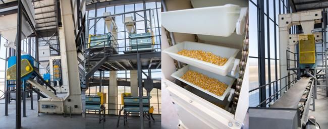 Pharmaceuticals Packaging Used C Frame Type Bucket Elevator Conveyor