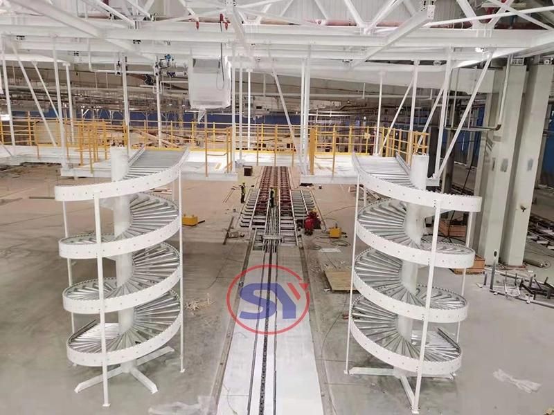 Plastic Modular Belt Spiral Conveyor Elevator System