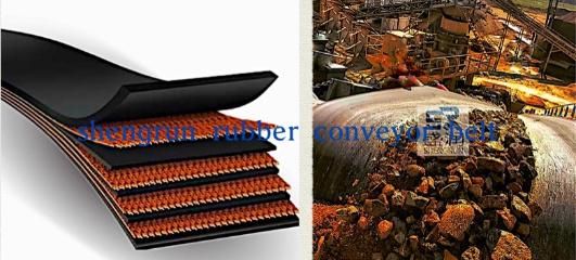 DIN Standards DIN-X Conveyor Belting Ep200 Fabric Rubber Conveyor Belt