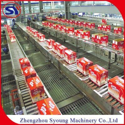Automatic Power Steel/PVC/PU Rolling Roller Packing Table Conveyor for Logistics Industry