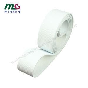 Factory PU White Straight Stripe Conveyor Belt High Quality Antiskid Climbing for Packaging Industry