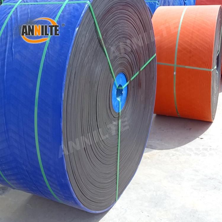 Annilte Abrasion Resistant Portable Chicken Manure Sand Rubber Conveyor Belt for Heat Resistant Conveyor Belt System