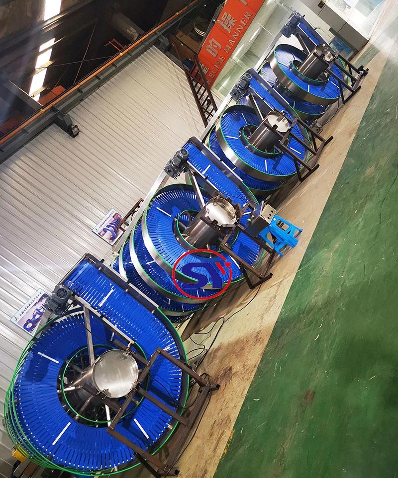 Plastic Modular Belt Spiral Conveyor Elevator System