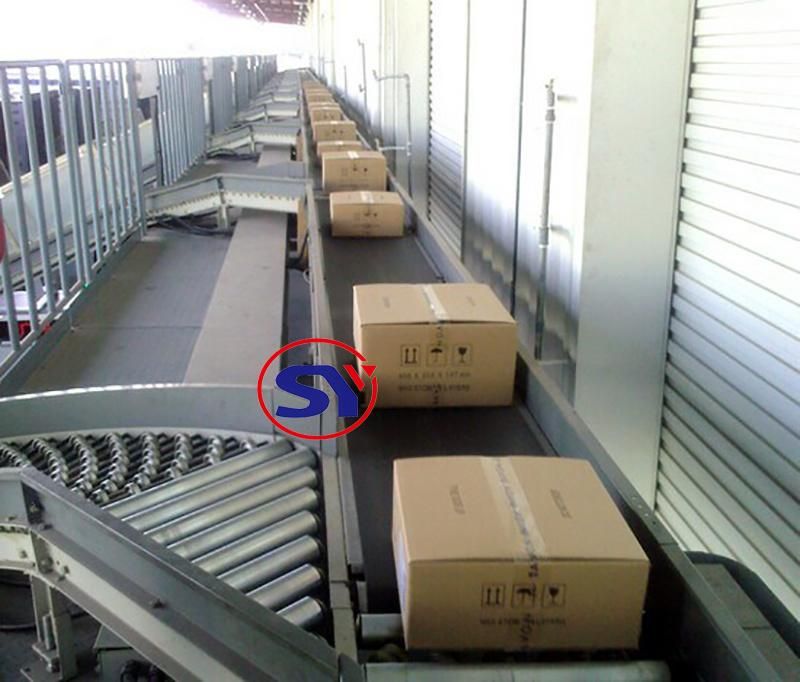 Bottle/Box Tansport Flat Transmission Belt Conveyor with Dirty Collection Box