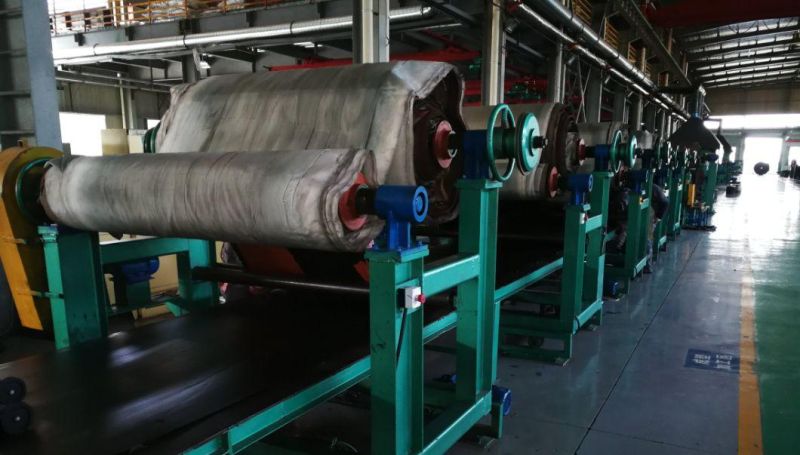 High Temperature Resistant Heat Resistant Anti Fire Laminated Fabric Cord Rubber Conveyor Belt for Cement Industry