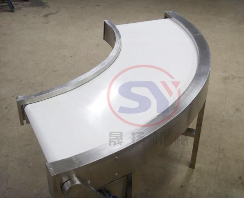 Bottle Can Beverage Dairy Bottles Inclined Conveyor with Modular Plastic Belt