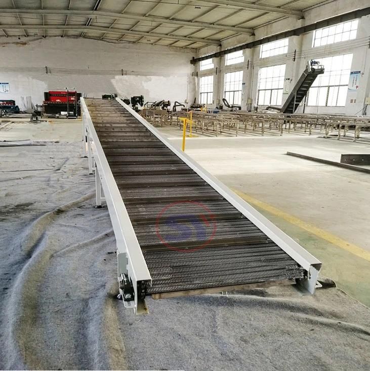 Linear Stainless Steel Wire Net Belt Conveyor for Building Material