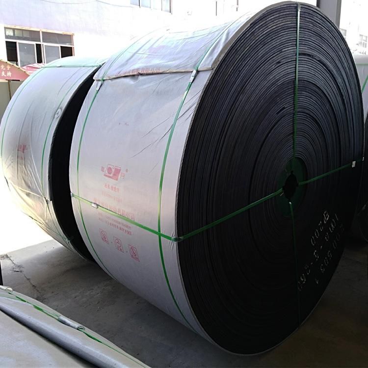 Ep250 Black Rubber Conveyor Belt