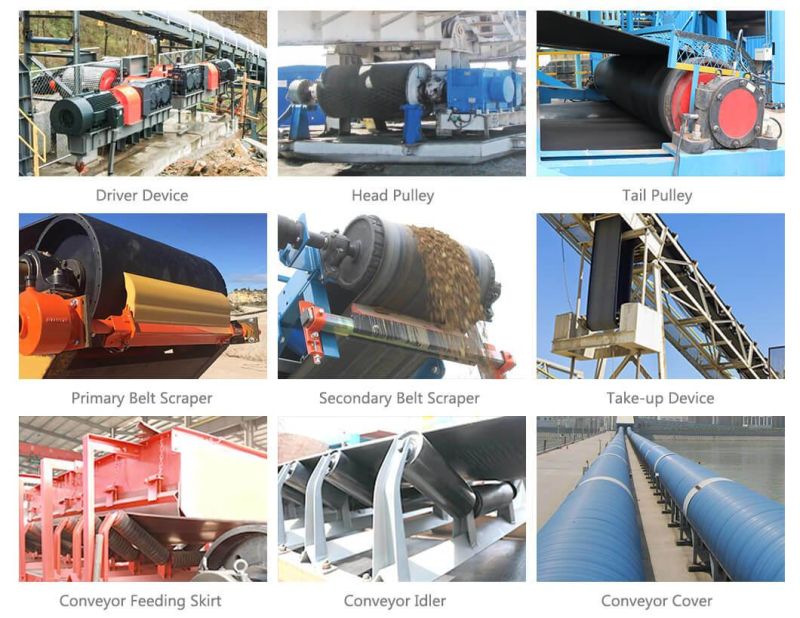 Troughed Belt Conveyors Are Used for Sand-Gravel Aggregate Conveying System