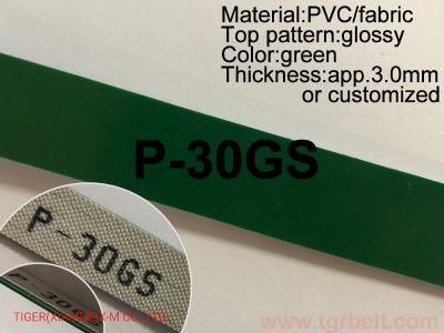 3.0mm Green Smooth PVC Belt for Food Packaging