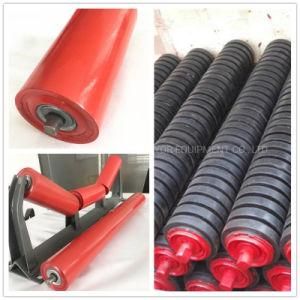 Heavy Duty Steel Impact Conveyor Roller with Rubber Ring