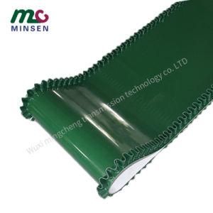 Factory High Quality 3.0mm Green PVC/PU/Pvk Light Duty Industrial Conveyor/Transmission/Timing Belting/Belt with Skirt