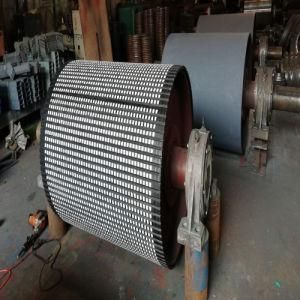 Conveyor Taper Drum Pulley with Ceramic Pulley Lagging