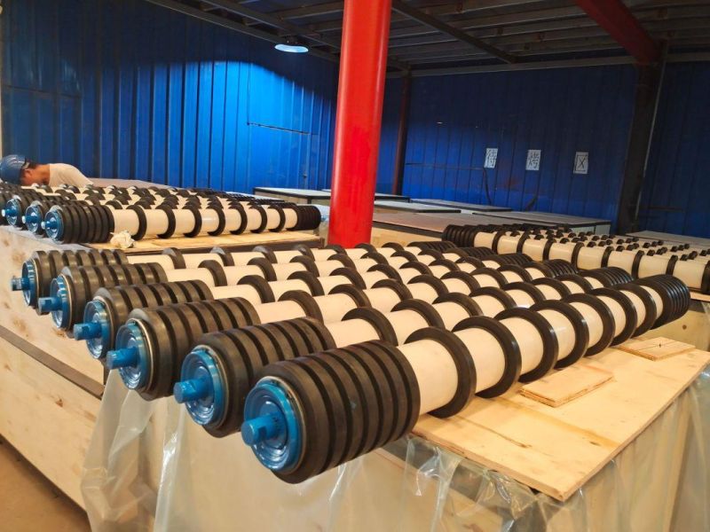 Rubber Ring Comb Return Roller for Ming, Coal, Cement Industry Belt Conveyor with ISO9001