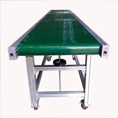 Customised Assembly Line Industrial Transfer PVC Green Belt Conveyor for Workshop