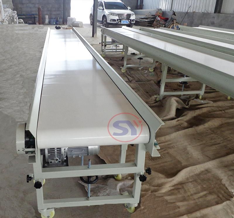 Frequency Inverter Variable Speed Circular Belt Conveyor Line for Handling Frozen Food