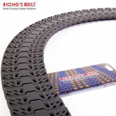 Hongsbelt HS-1050b Side Flexing Plastic Chain Table Top Chain Conveyor Belt