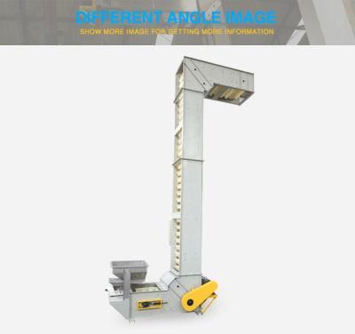 Stainless Steel Chain Z Shape Bucket Conveying Elevator for Distributor