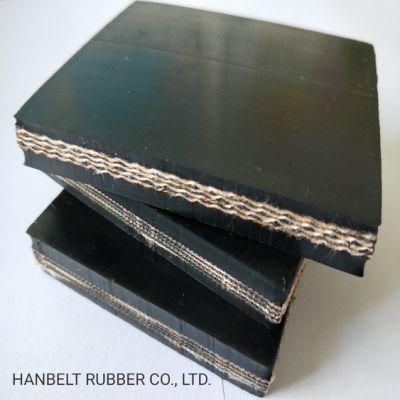 High Quality Black Fire-Retarded Ep Rubber Belt Intended for Belt Conveyor