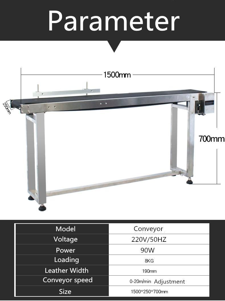 Adjustable Speed Mini Portable Food Industry Conveyor Belt