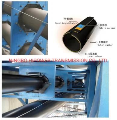 Excellent Quality Steel Cord Pipe Tubular Rubber Conveyor Belt