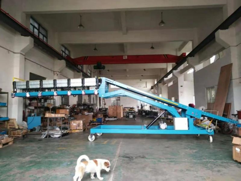 Truck Loading Conveyor Combine with Flexible Skate Wheel Conveyor