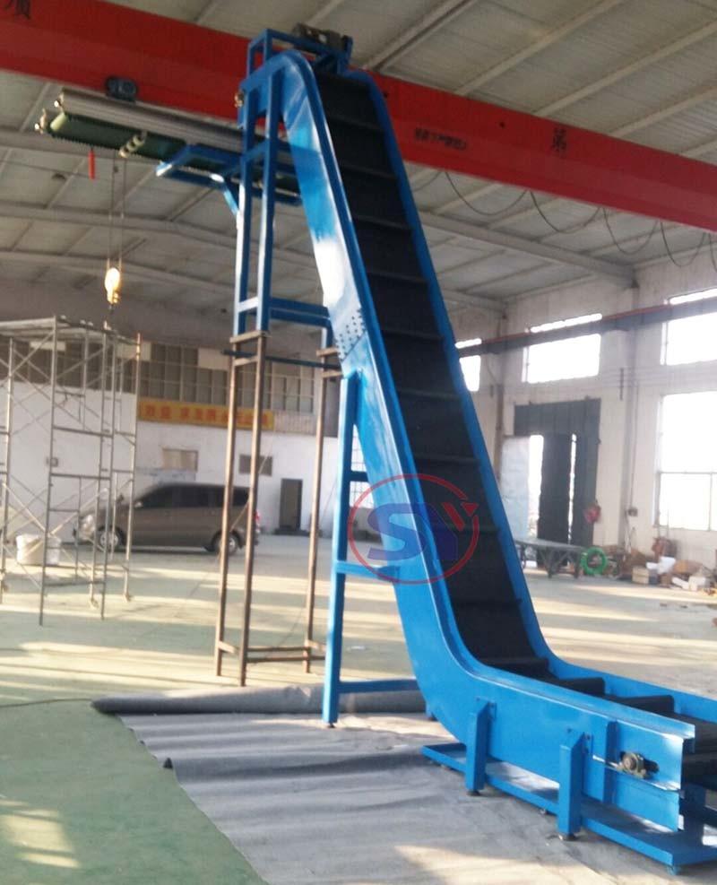 Incline Metal-Based Chain Plate Belt Conveyor Slat Conveyor