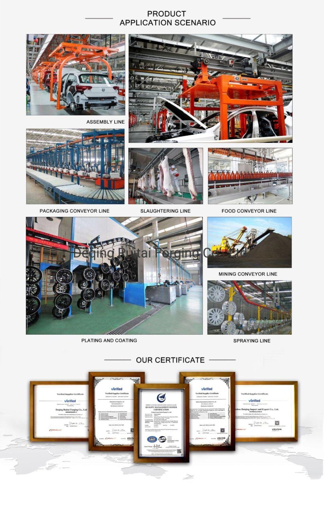 Manufacturer in China of Drop Forged Overhead Conveyor Bracket Trolley X458 Chain with Forged Machinery Part for Painting Line Chain System (X348 X458 X678)