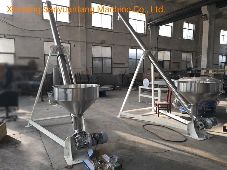 Stainless Steel Shaftless Auger Conveyor / Screw Feeder Machine