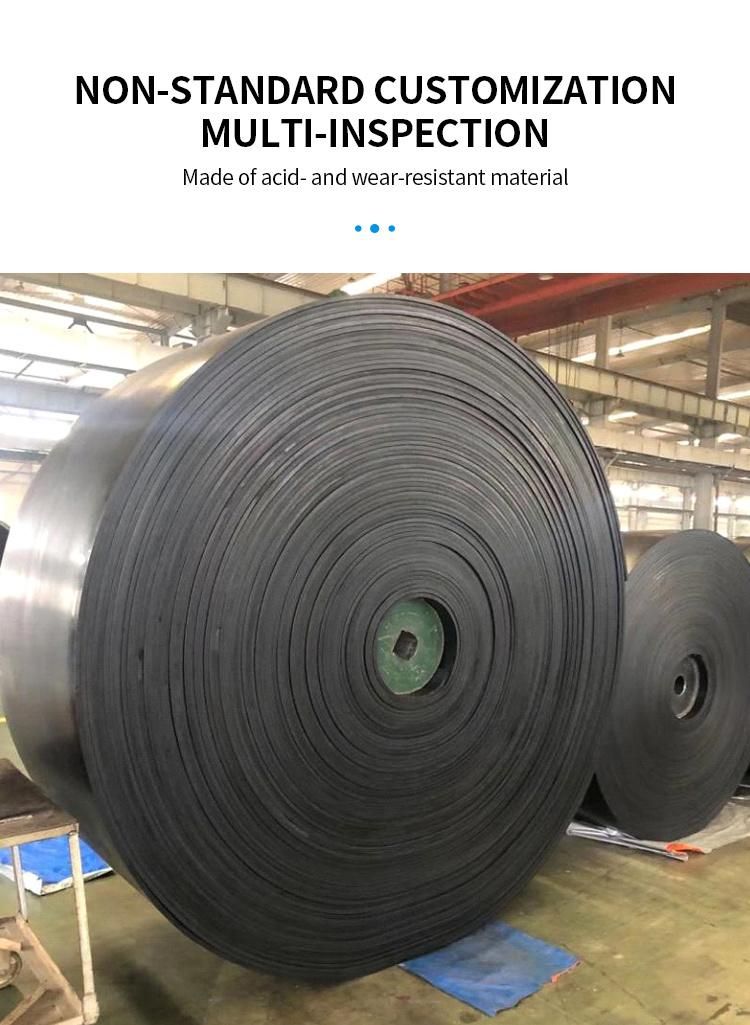 Wear Resistance Rubber Conveyor Belt with Low Abrasion for Mining