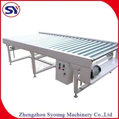 Driving Motor PVC Pipe Roller Conveyor System Pallet Tray Transfer Conveyor