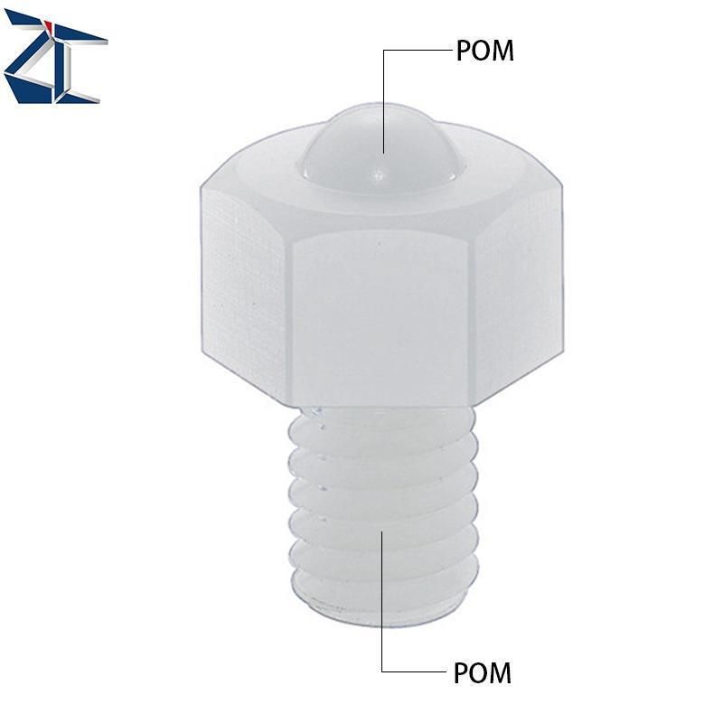 Zbchljj POM M5~M10 Hex Head, Stud Ball Transfer Unit