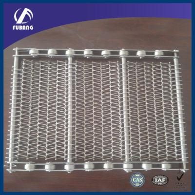 Food Processing Stainless Steel Wire Flat Chain Link Mesh Conveyor Belt for Oven Baking