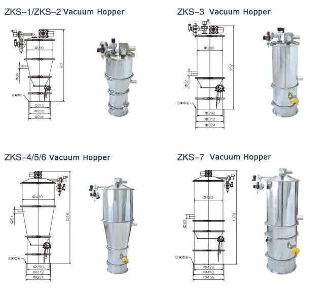 SUS304 Stainless Steel High Quality Pneumatic Vacuum Loader Machine