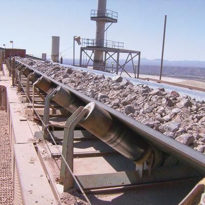 Belt Conveyor Is Used for Conveying Limestone in Cement Plant