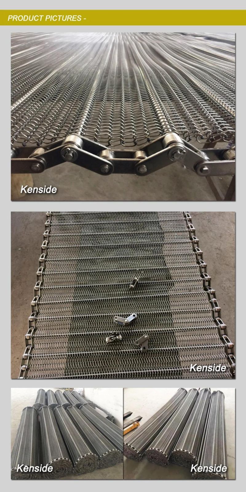 Chain Conveyor Belt Stainless Steel Wire Mesh Conveyor Belt