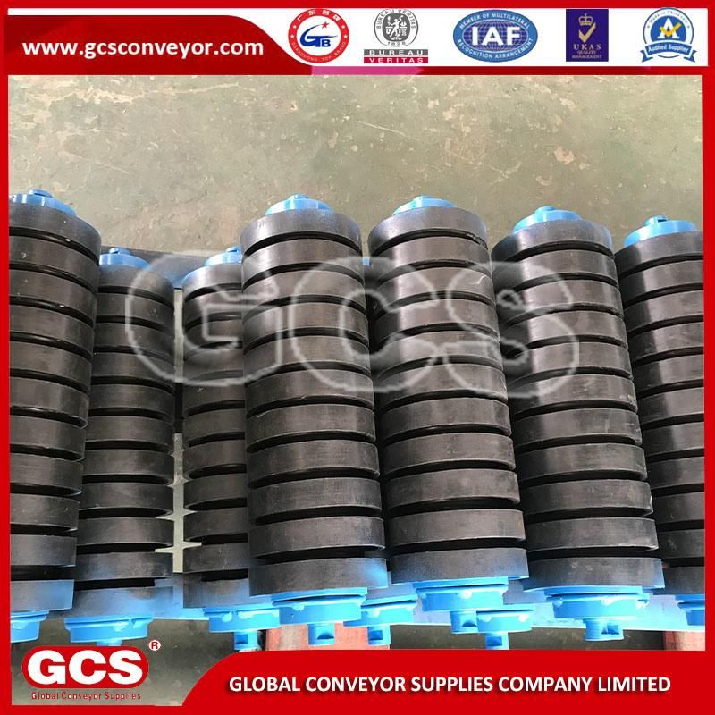 Gcs Impact Rubber Disc Roller Used Carbon Steel Material