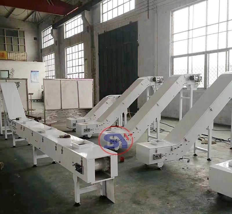 Conveying&Discharging Incline Vertical Baffer Belt Conveyor with Flights