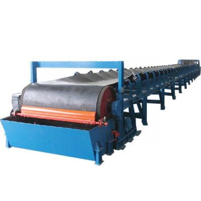 Inclined Conveyor Td75 Rubber Belt Conveying Machine