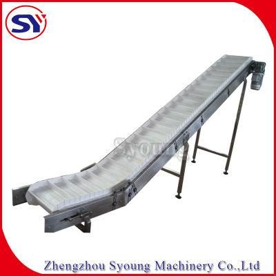 Slop Incline Conveyor Corrugated Belt Conveyor for Transporting Pet Food