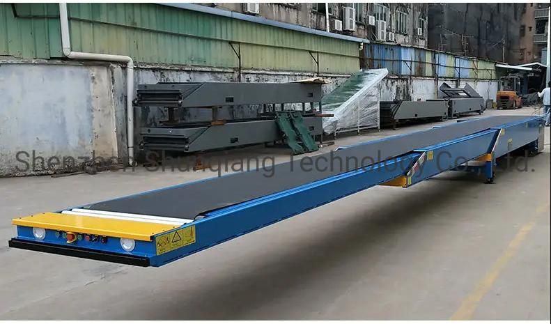 PVC Belt Telescopic Conveyor for Loading Goods