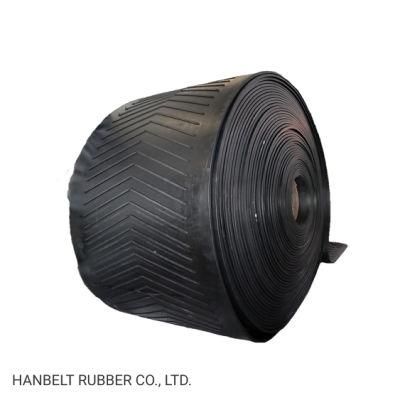 Industrial Chevron Rubber Conveyor Belt with Good Quality Ep500/4 10MPa