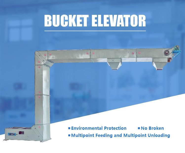 Stainless Steel Z Type Belt Bucket Chain Elevator Conveyor