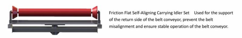 Friction Flat Self-Aligning Carrying Idler Set
