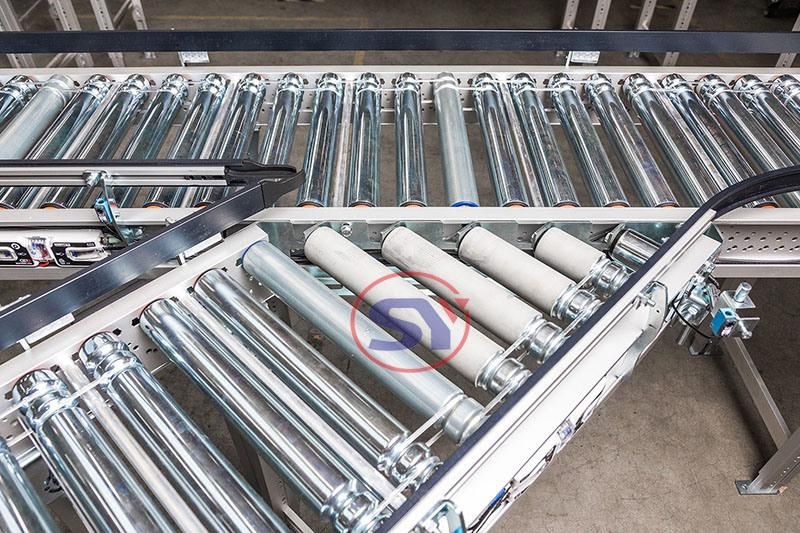 Wear Resistant Rubber Coated Steel Roller Conveyor Racks for Stone Transmission