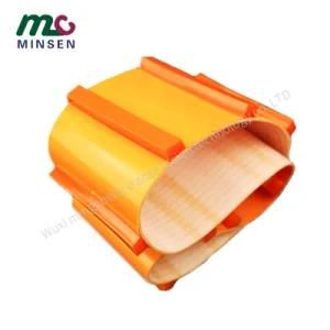 Factory Manufacturers 2.0mm Non-Slip Yellow PVC Conveyor Belt with Guide Bar