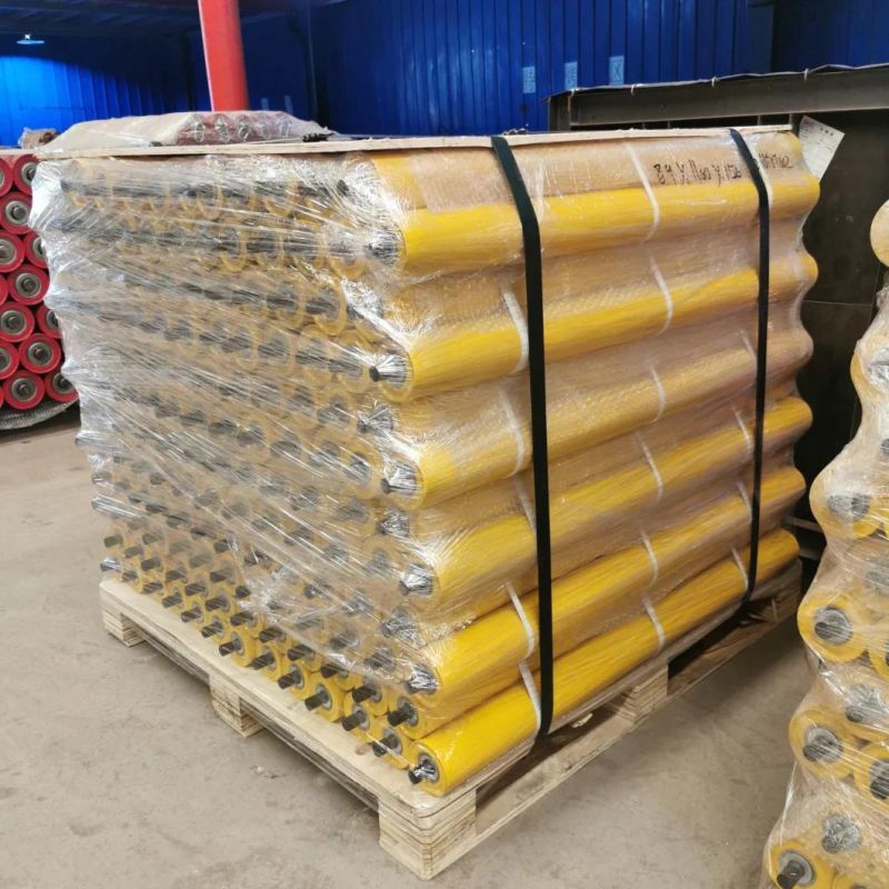 China Manufacturer Supply as JIS DIN Cema Standard Steel Conveyor Roller Idler for Material Transfer