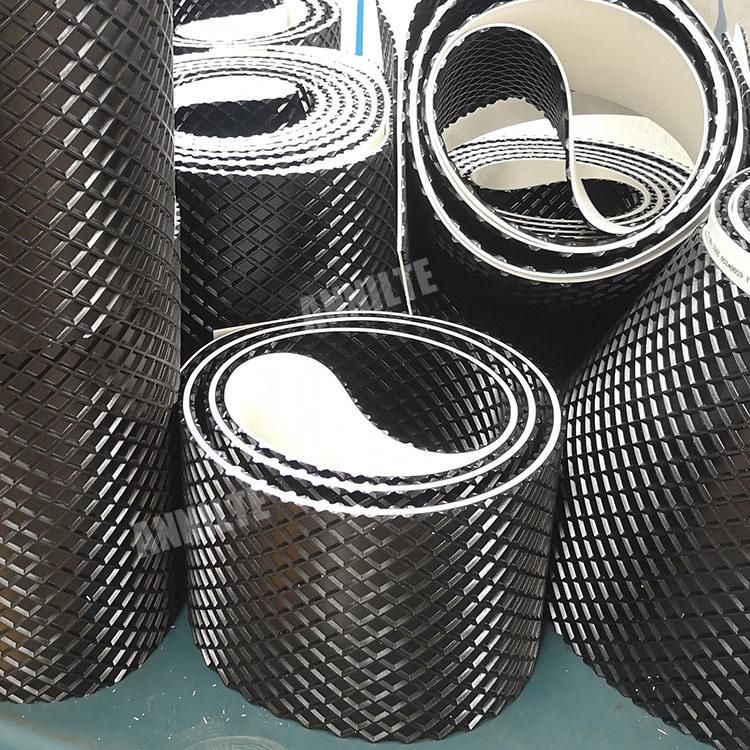 Annilte Manufacturers Rough Surface Grid Pattern PVC Conveyor Belts for Sander Machine