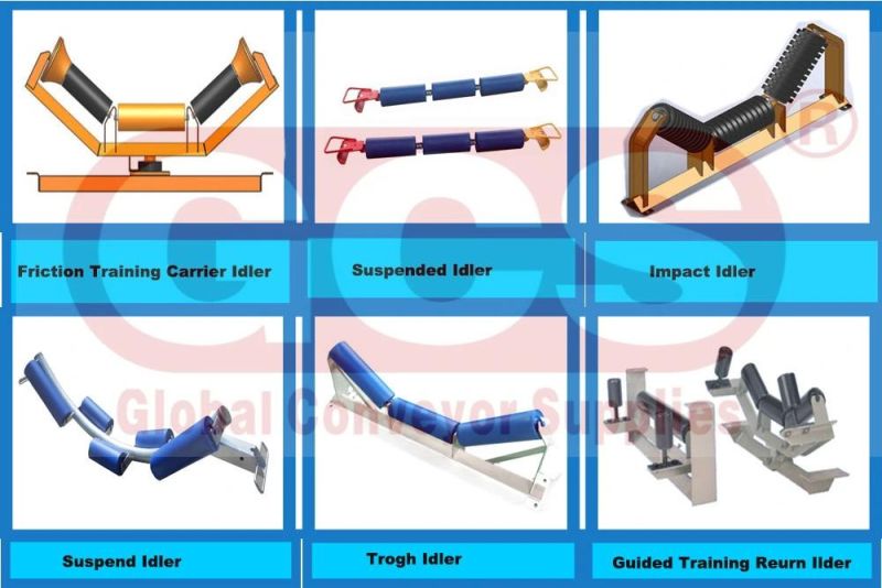 Wholesale Mining Industry Rubber Belt Conveyor Mining Rubber Coated Idler Roller From Gcs